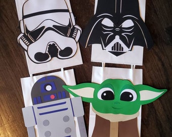 Star Wars/star wars party/star wars theme/Yoda/Darth VADER/R2D2/star wars favors