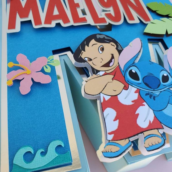 Custom 3D Letter Stitch  letters/lilo/stitch/lilo and stitch/ lilo and stitch party/ lilo 3d letter/lilo party deco/stitch 3d letter/