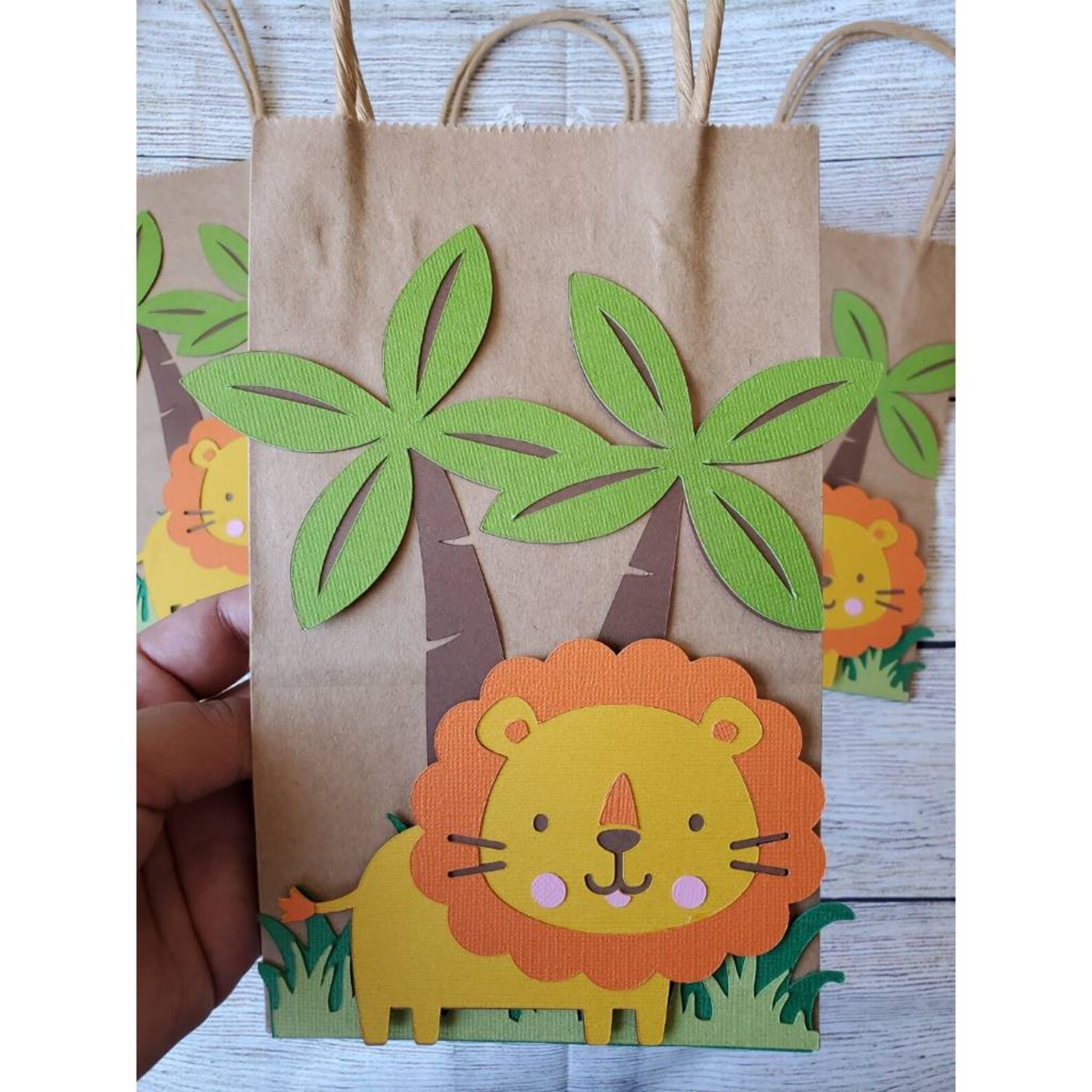 Jungle theme favor bags/safari theme/favor bags/jungle Etsy Italia
