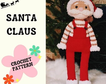 Santa Claus Crochet Pattern: 30&quot; Plushy (PDF Pattern)