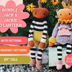 Paquete de patrones de ganchillo de Jack y Jackie O'Lantern (PDF)