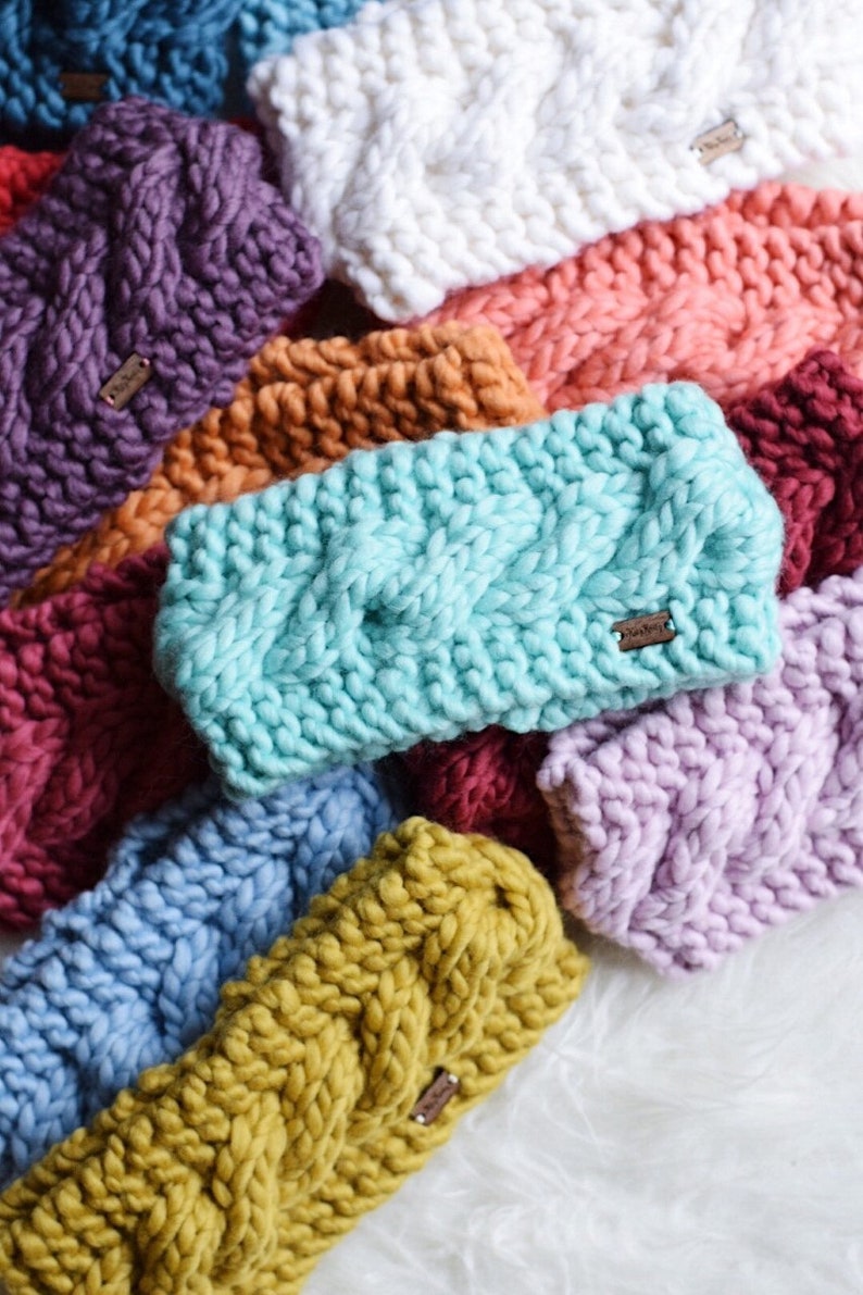 KNITTING PATTERN classic cabled ear warmer cabled ear Etsy