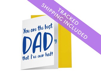 Tarjeta divertida para el Día del Padre: El rey de los chistes de papá (tamaño A6)