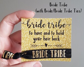 Bride Tribe Wristbands | Hen Party Hair Ties | Bachelorette Party Wristbands | Hen Night Favours | Bride Squad Hens Night Favour | Hen Prize