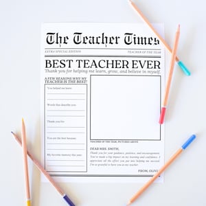 Teacher Appreciation Week Printable, Thank You Gift For Teachers