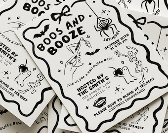 Editable Halloween Party Invitation Template, Costume Party Invite, Printable, Evite