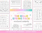 Spring Preschool Worksheets, Printable Learning Activities for Preschool and Kindergarten