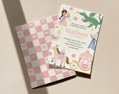 Princess Birthday Invitation Template, Any Age Fairy Tale Birthday Invite (Digital Download)