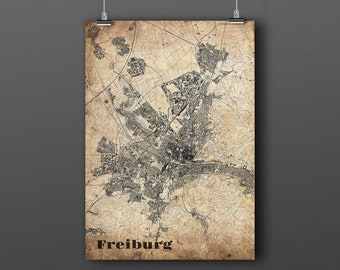 Freiburg map | Etsy