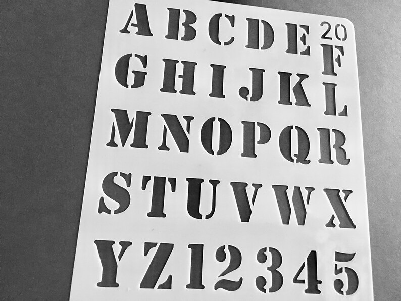 Journal Supplies Letter Stencils Alphabet Stencil Letters Etsy