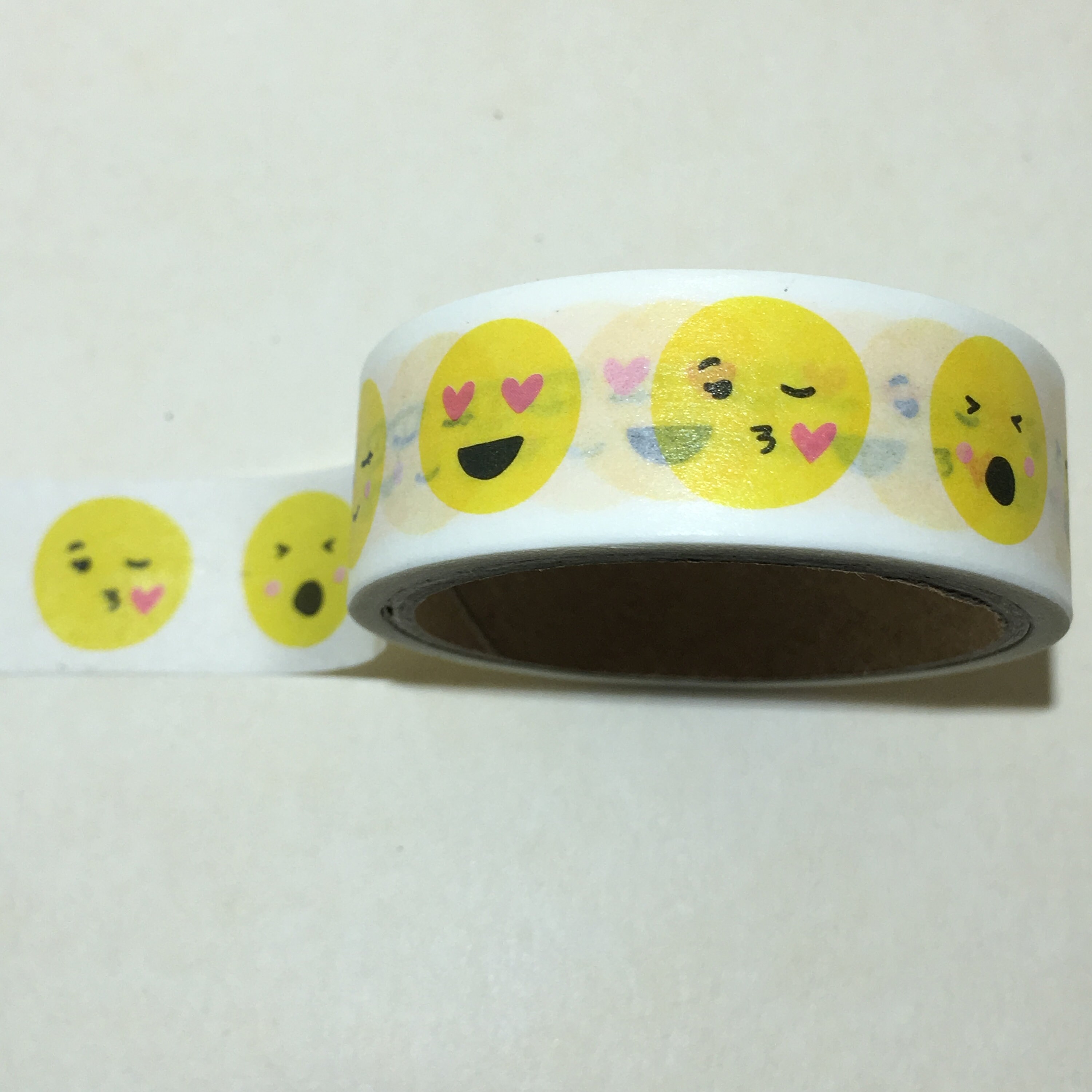 Long Washi Tape 4.57 m x 1.5cm Masking Tape Emoji Theme Etsy