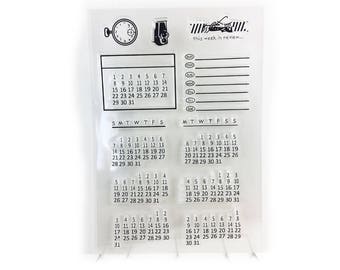 Journal Supplies, Calendar Stamp, Perpetual Calendar, Monthly Calendar, Planner Stamp, Acrylic Stamp, Bullet Journaling Stamps, Custom Stamp