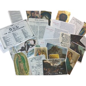 Lote 25 Plus Cartões de diário de fé ilustrados mq Kit de diário bíblico Suprimentos Cartões de escritura