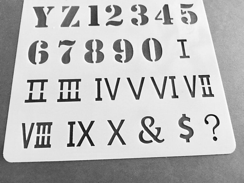 Journal Supplies Letter Stencils Alphabet Stencil Letters Etsy