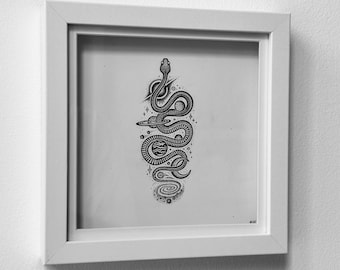 La Serpiente Cósmica - Dibujo Original