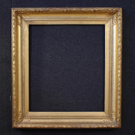 Gilded Louis XVI Style Wood Plaster Frame, 20th Century French Mirror Painting Holder