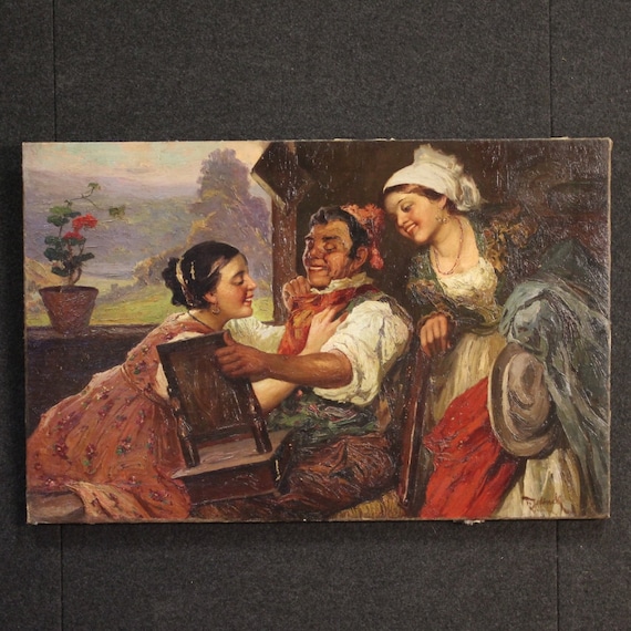 Tableau Peinture Personnages A