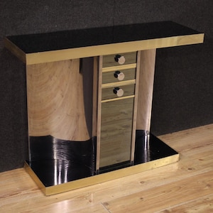 Mirror console furniture modern living room Italian design 70s table