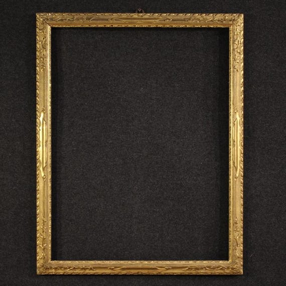 Antique Italian frame furniture in wood and plaster gold 19th century mirror
