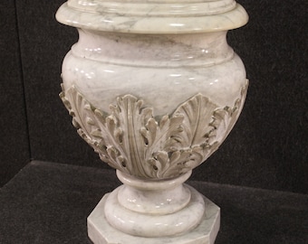 Antik groß Vase aus geformt Mamor 19 Jahrhundert 800 Statue Skulptur
