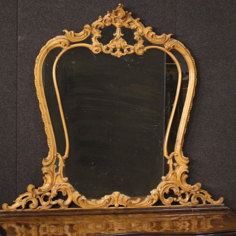 Kommode mit Spiegel Wohnzimmer Möbel Anrichte aus Holz