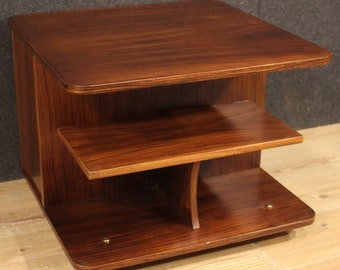 Coffee table furniture living room in walnut wood modern vintage design 900