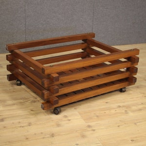 Pflanzer Möbel in Mahagoni Holz Jardiniere modern Design Vintage Stil 900