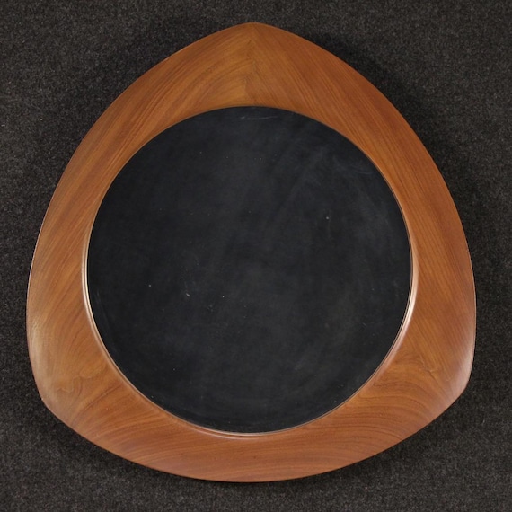 Italian mirror Oscar model modern design 60s teak Home Torino furniture