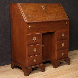 Dutch bureau writing desk furniture antique style 20th century in wood