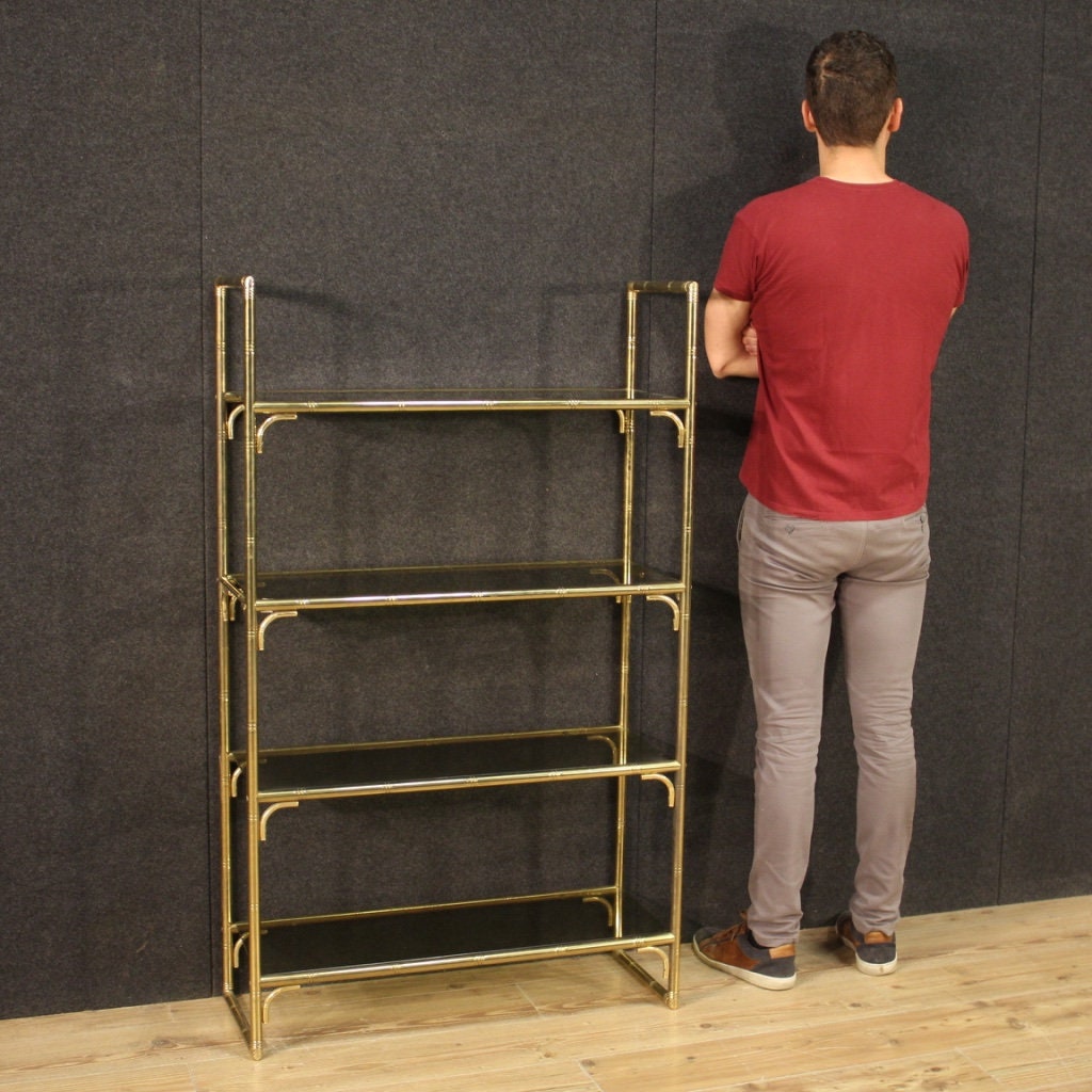 Gold bamboo bookshelf deals