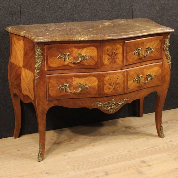 French Dresser In Rosewood With Marble Top Etsy