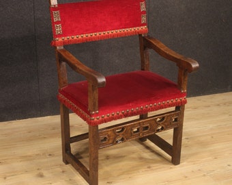 Antique armchair furniture in walnut wood chair living room 800 19th century