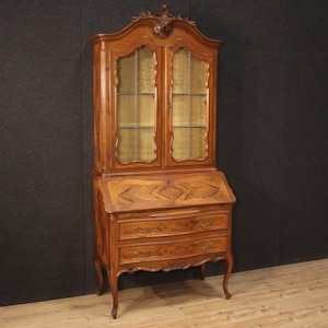 Vitrine bookcase bureau desk furniture double body commode trumeau 20th century