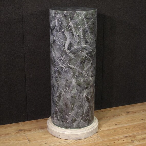 Italian column furniture in lacquered painted wood antique style 20th century
