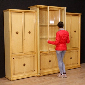 Italian bookcase in wood from 20th century image 9