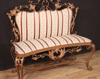 Sofa Pier Luigi Colli furniture vintage wrought iron modern couch living room