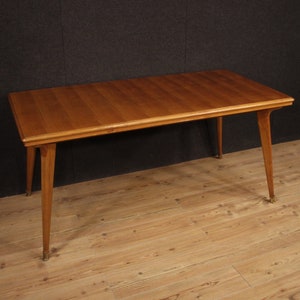 Table Italian design furniture in wood vintage style modern living room 900