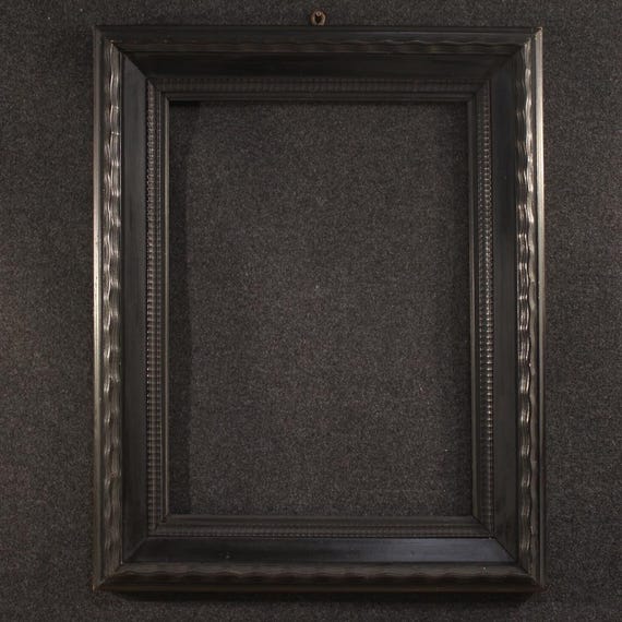 Italian frame furniture in wood Guilloché style mirror 20th century art