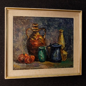 Italian still life painting in impressionist style