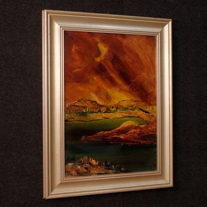 Tableau italien de paysage de style impressionniste