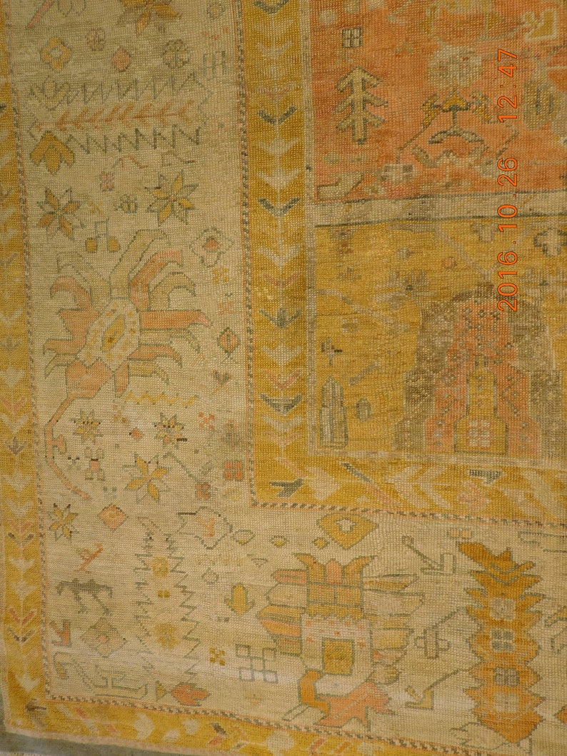 Antique Turkish Carpet. 10'x 17' Etsy