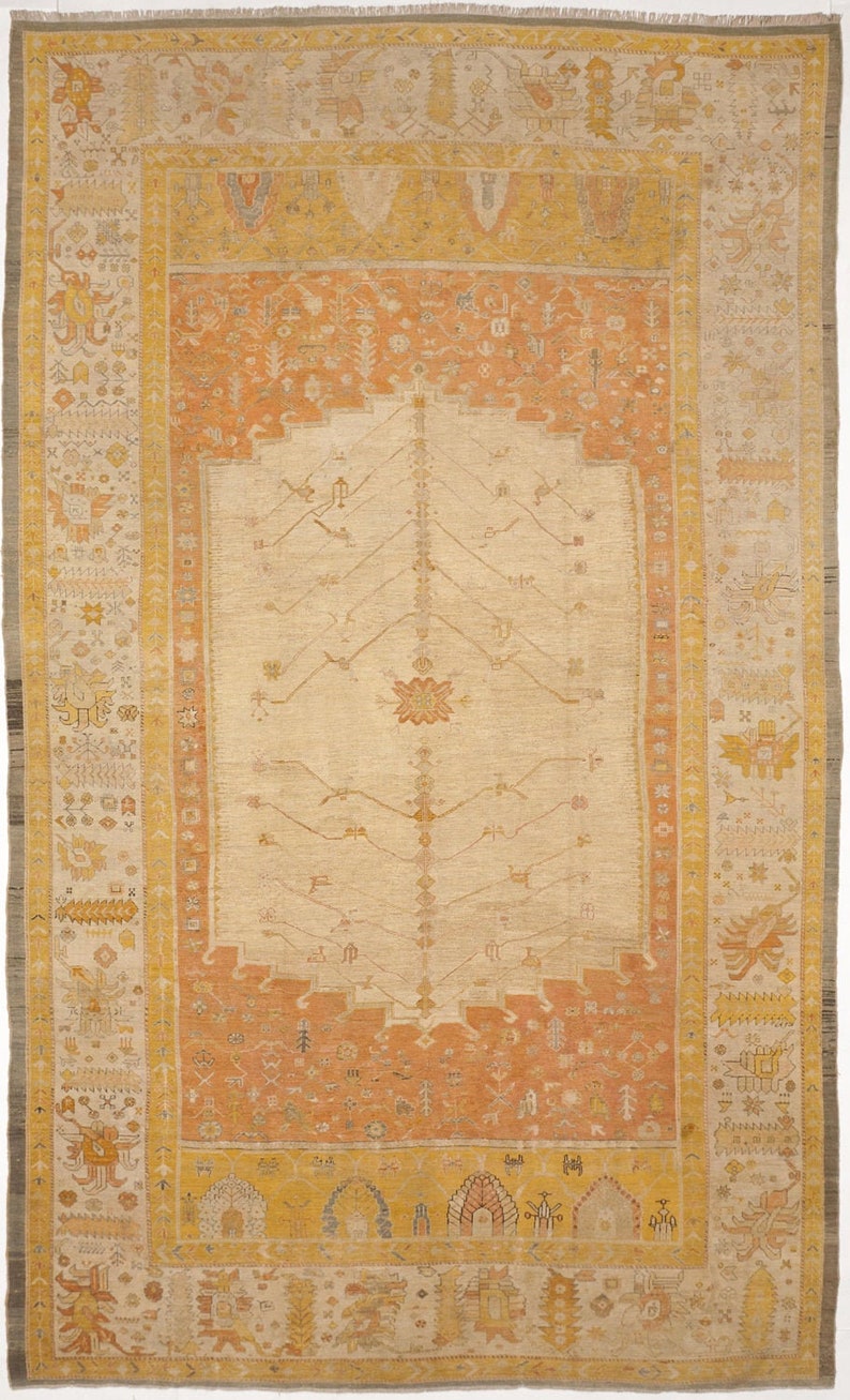 Antique Turkish Carpet. 10'x 17' Etsy