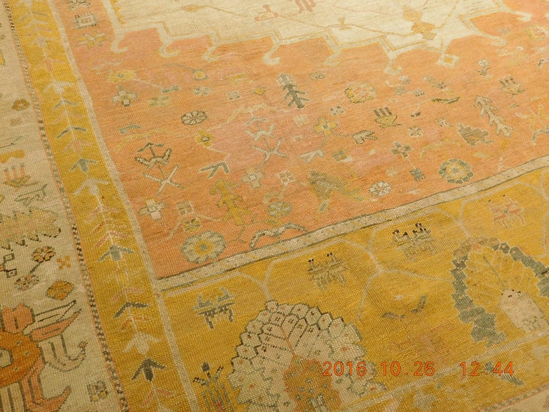 Antique Turkish Carpet. 10'x 17' Etsy