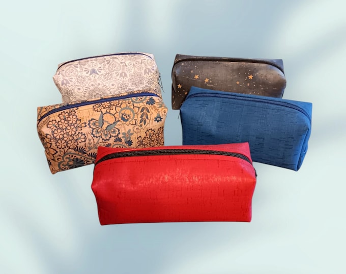 Cork Make Up storage bags