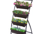 6-ft Raised Garden Bed - Vertical Garden Freestanding Elevated Planter With 4 Container Boxes