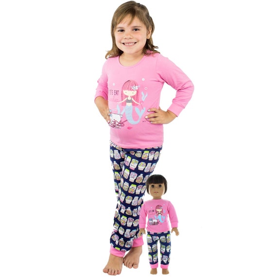 18 inch doll matching pajamas