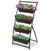 6-ft Raised Garden Bed - Vertical Garden Freestanding Elevated Planter With 4 Container Boxes 