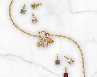 Personalized Birthstone Necklace – Stainless Steel