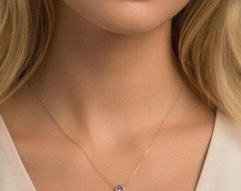 Birthstone Charm with necklace  | Stainless Steel