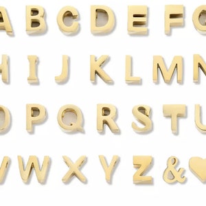 Charme Brief Initialen Bedels kort Buchstaben aanhangen Buchstaben für das Armband Bild 2